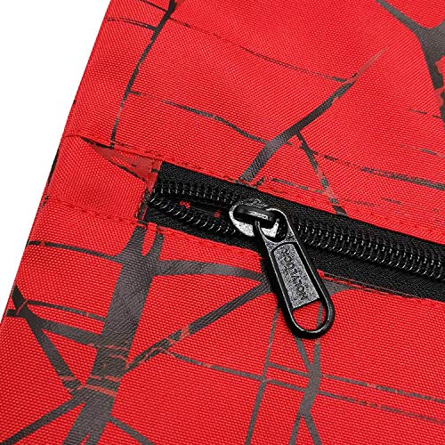 HOLYLUCK Drawstring Backpack Bag Sport Gym Sackpack (metallic-red) - Image 4