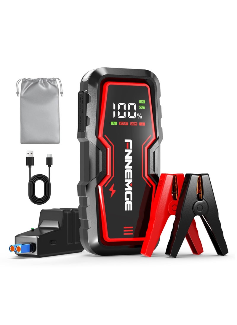Car Jump Starter 3000A Peak 12V Jump Starter Battery Pack(Up to 8.0L Gas & 6.5L Diesel) with HD Large Screen, USB Charge Output Port, LED Light - pzsku/Z6322509F44030C0A3654Z/45/1741854892/c3189c3d-1d32-4b6d-bc12-293e3e7bc68c