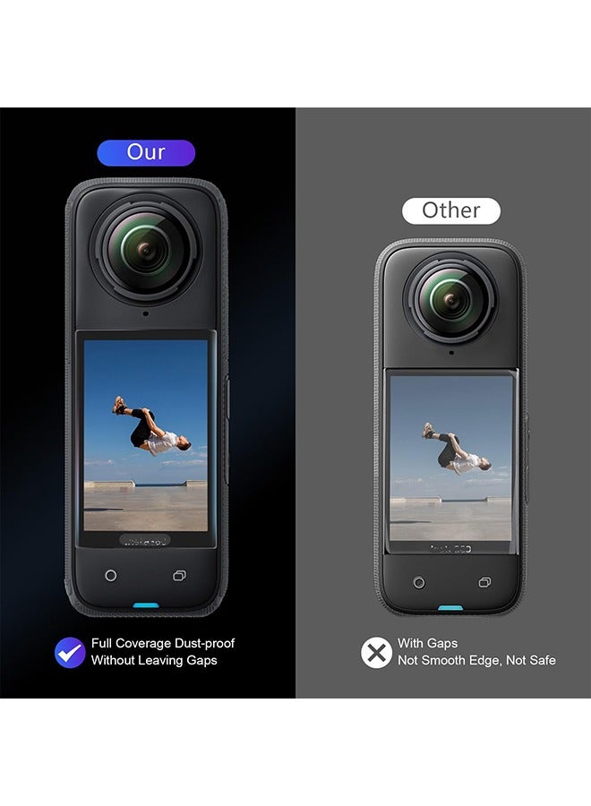 O Ozone [2 Pack] Screen Protector Compatible with Insta360 X5/X4 Action Camera | Ultra HD Tempered Glass Film | Anti-Scratch Anti-Fingerprint Anti-Bubble Screen Protector - Image 2