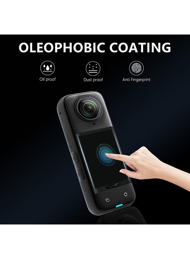 O Ozone [2 Pack] Screen Protector Compatible with Insta360 X5/X4 Action Camera | Ultra HD Tempered Glass Film | Anti-Scratch Anti-Fingerprint Anti-Bubble Screen Protector - Image 3