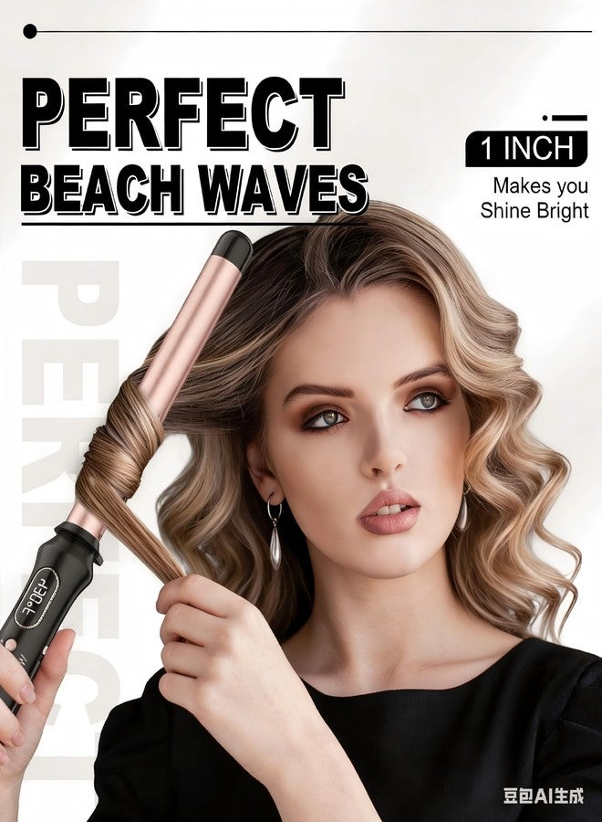 WEEYUM Curling Wand 1 Inch,Curling Iron Long Barrel Professional for Long Hair,Clamp Free Curling Wand for Quick Styling. - Image 2