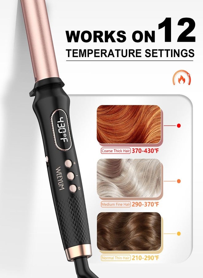 WEEYUM Curling Wand 1 Inch,Curling Iron Long Barrel Professional for Long Hair,Clamp Free Curling Wand for Quick Styling. - Image 4