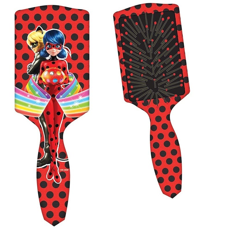 Miraculous Ladybug Paddle Hair Brush Red