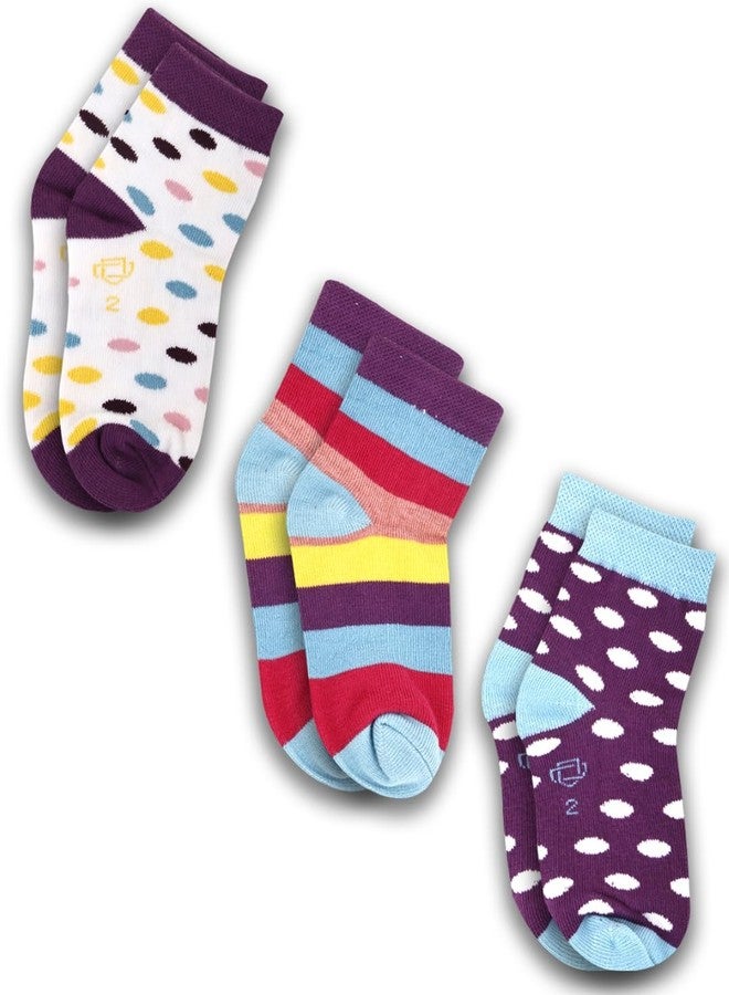 Dollar Kids Socks For Boys & Girls In Blended Cotton (Pack Of 3) - Image 1