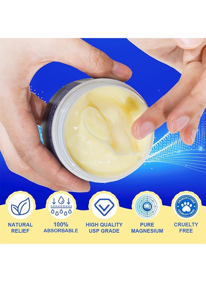 Magnesium Oil High Concentration Magnesium Oil, Sleep Cream Azonee Natural Topical Magnesium Chloride Lotion And Cream, Quick Absorption, 100% Natural Ingredients 90G  - Image 3