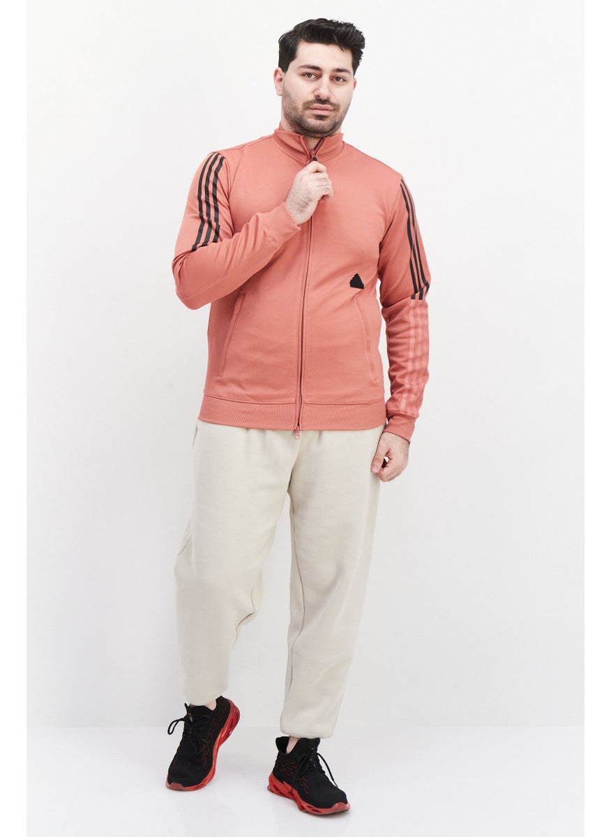 Adidas Men Sportswear Fit Brand Logo Training Sweatshirts, Pink  - Image 4