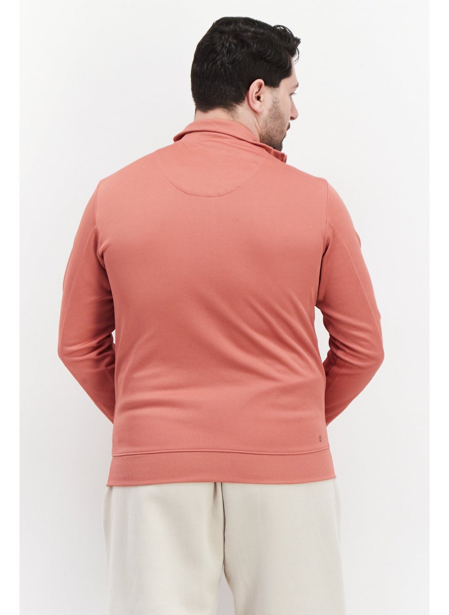 Adidas Men Sportswear Fit Brand Logo Training Sweatshirts, Pink  - Image 3