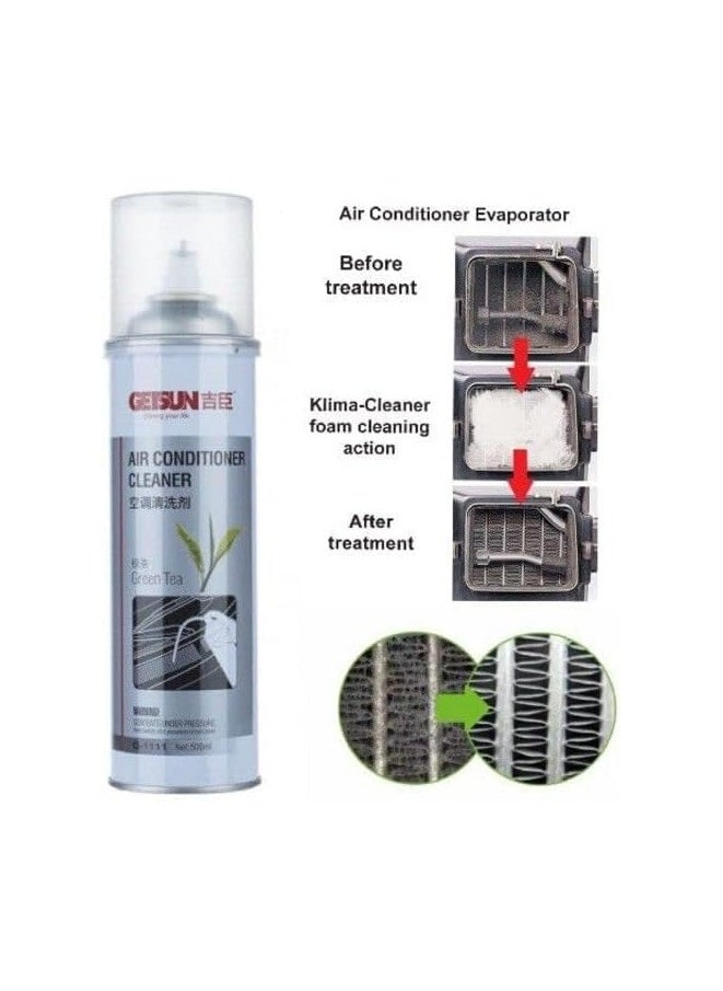 Car Air Conditioner Aerosol Spray Cleaner Air Foam Cleaner, Reduce Musty Smell, Create Fragrance, Clean, Reduce Dust And Dirt 500 ml