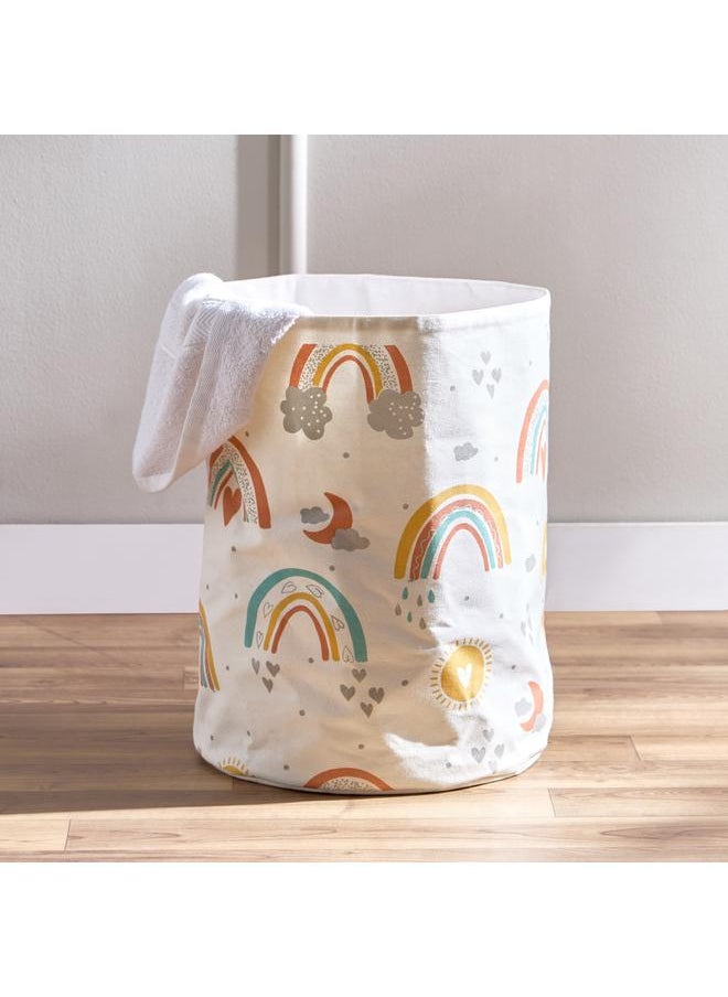 Home Box Happy Place Printed Toy Storage Basket 35X35X40 Cm  - Image 3