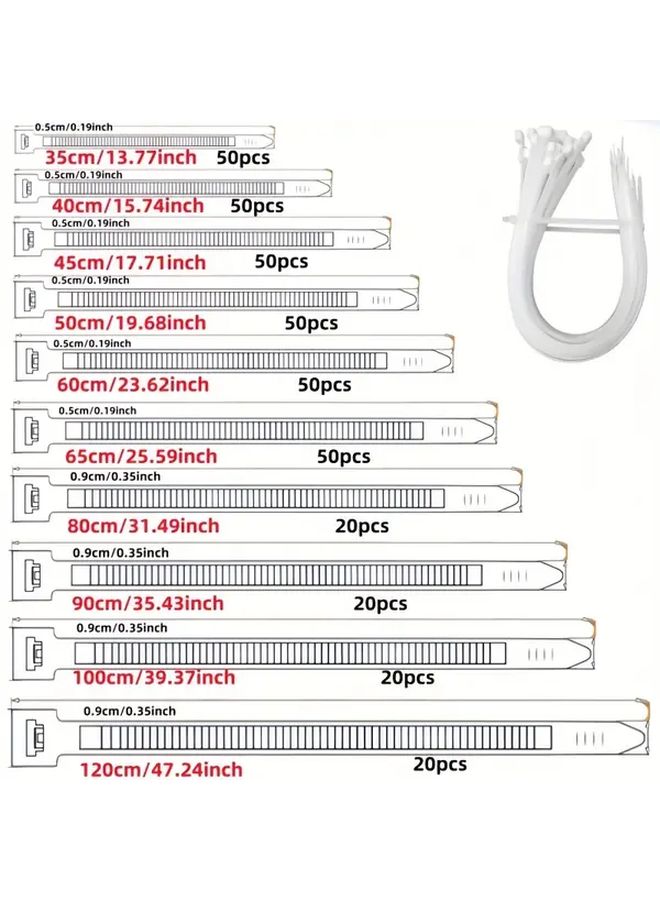 Heavy Duty Plastic Straps 20 Pieces 100 cm Non Slip Grip Scratch Cut Resistant - Image 4