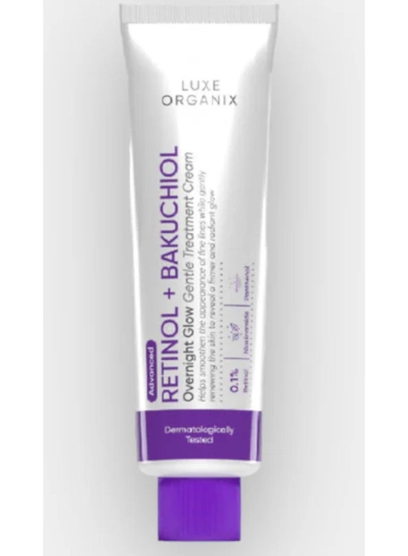 لوكس أورغانيكس كريم علاج لطيف للتوهج الليلي بالريتينول + باكوتشيول - 30 جم - Image 2