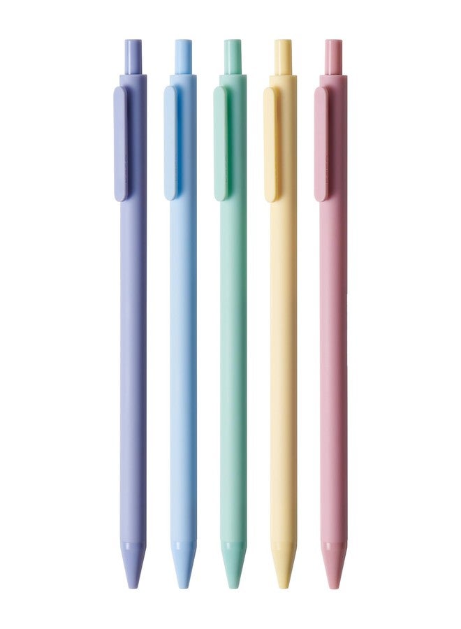 Kaco PURE Gel Ink Pens Sunrise Impression Series 5 Pieces Gel Pens 0.5mm Fine Point 5 Assorted Ink Colors - Image 1