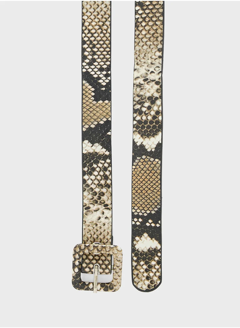 ايلا ليمتد اديشن Snake Print Belt