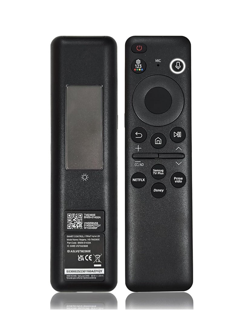 BN59-01455A Solar Voice Remote for Samsung NEO QLED & Crystal UHD Smart TVs - Image 1