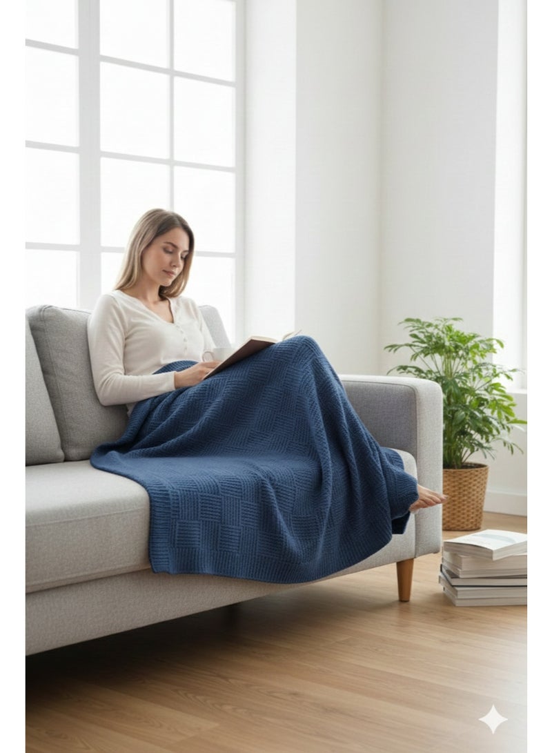 Nile Weave Elegant Egyptian Cotton Leno Throw Blanket – ultra-soft, lightweight, and beautifully crafted. Enjoy luxurious comfort, breathable warmth, and timeless sophistication in any room. - Image 2