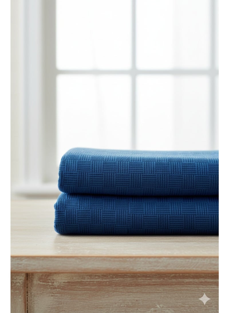 Nile Weave Elegant Egyptian Cotton Leno Throw Blanket – ultra-soft, lightweight, and beautifully crafted. Enjoy luxurious comfort, breathable warmth, and timeless sophistication in any room. - Image 4