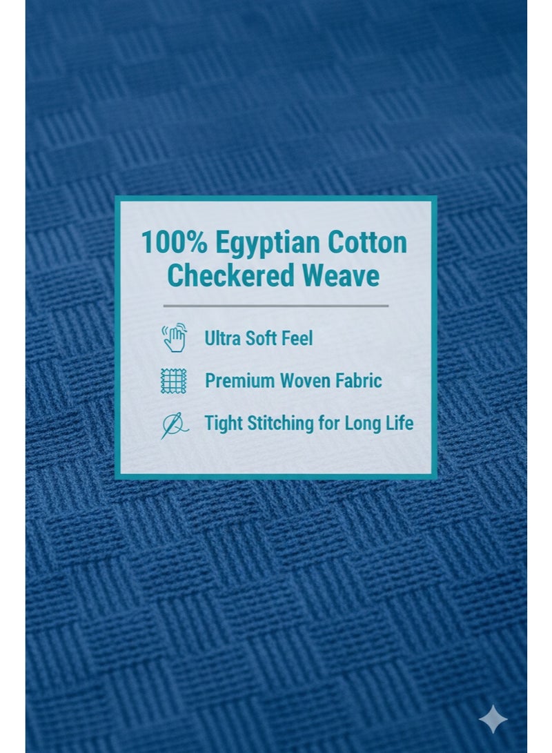 Nile Weave Elegant Egyptian Cotton Leno Throw Blanket – ultra-soft, lightweight, and beautifully crafted. Enjoy luxurious comfort, breathable warmth, and timeless sophistication in any room. - Image 5