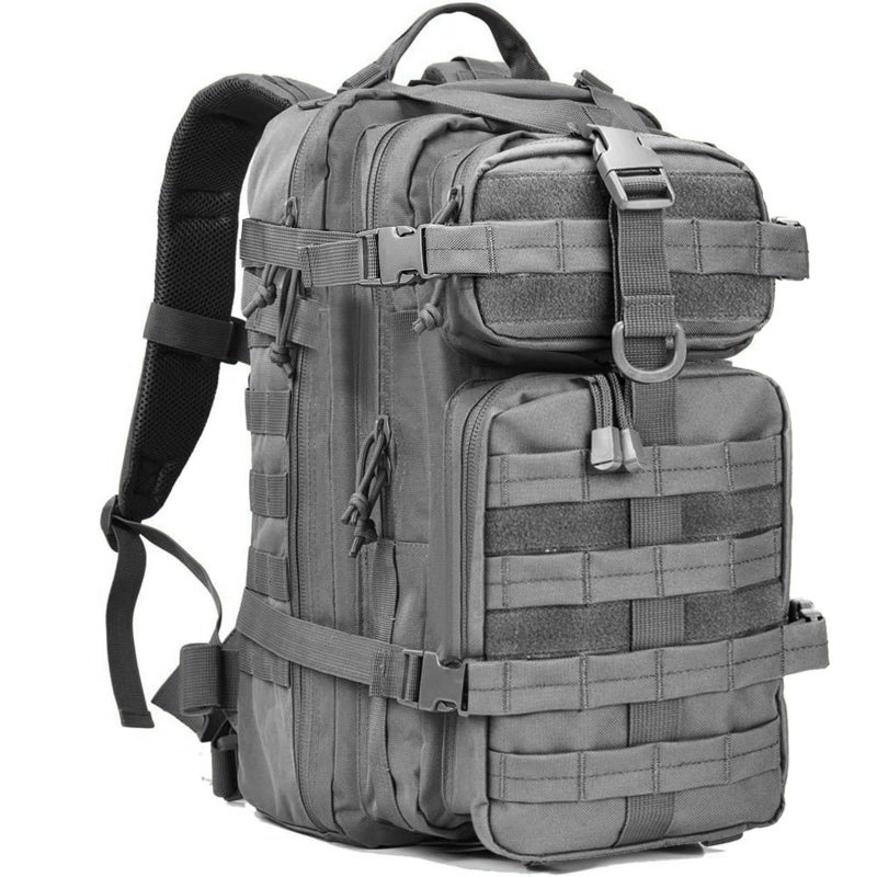 Miramrax Small Tactical Backpack Military Daypack 30L Backpack for Men Molle Assault Pack Bug Out Bag for Hiking Camping Grey - Image 2