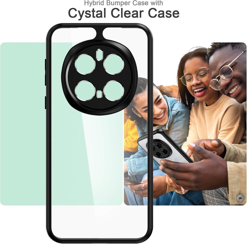 Foluu Transparent Case for Honor Magic7 Pro - Hard PC Back and Soft TPU Bumper Shockproof Protective Slim Case for Honor Magic 7 Pro 2025 - Image 4