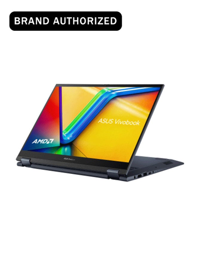 Vivobook S 14 Flip AMD Ryzen 5-7430U Processor, 8 GB RAM, 512 GB SSD, 14" Touch Display, Windows 11 Home, Blue, 1 Year Warranty | TN3402YA-LZ327W Quiet Blue
