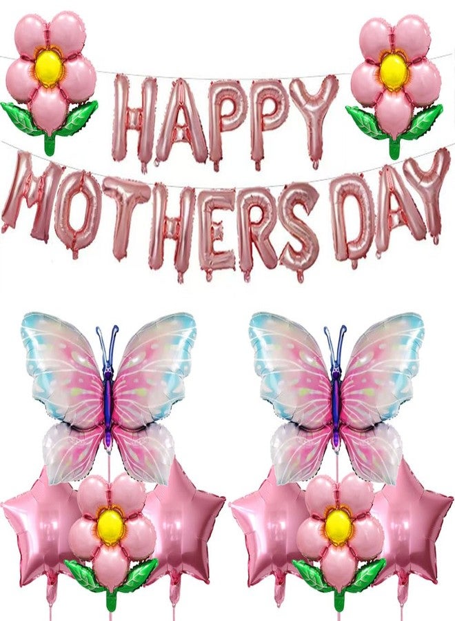 DECGOL Happy Mother's Day Balloons Mothers Day Banner Set for Party Decoration Supplies - Image 1