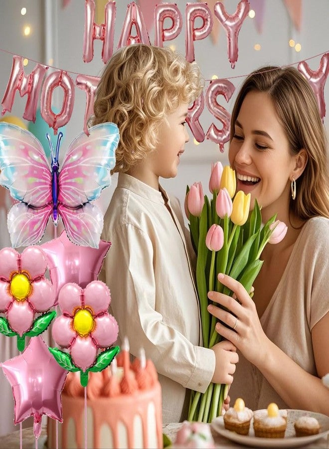 DECGOL Happy Mother's Day Balloons Mothers Day Banner Set for Party Decoration Supplies - Image 2