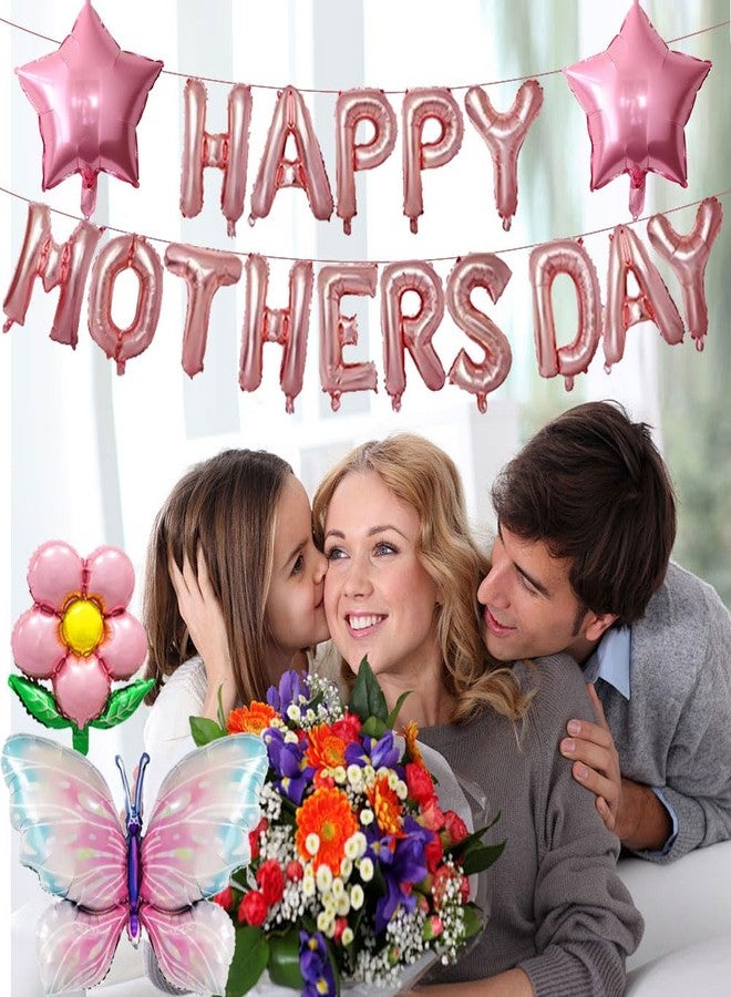 DECGOL Happy Mother's Day Balloons Mothers Day Banner Set for Party Decoration Supplies - Image 5