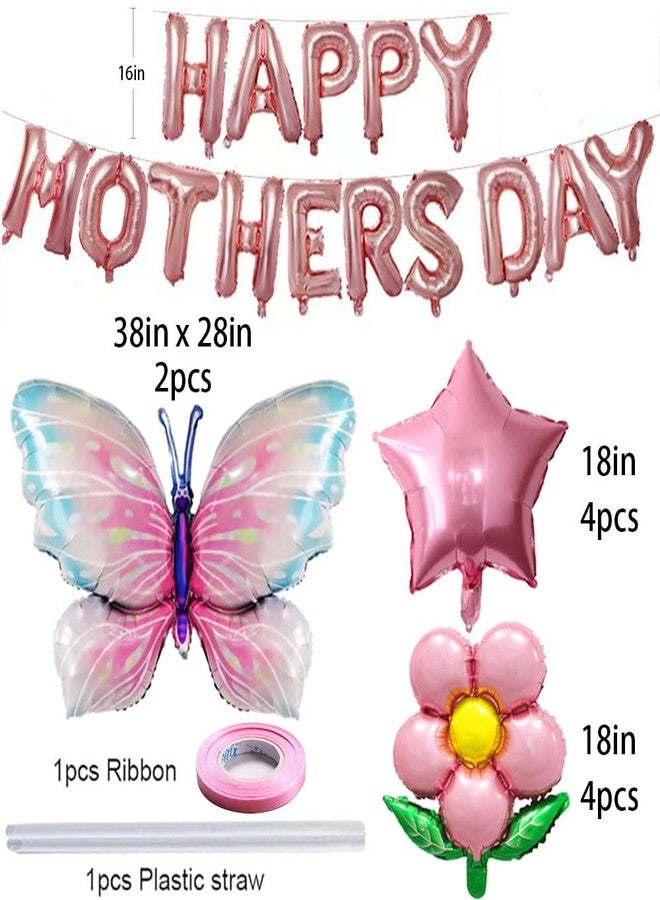DECGOL Happy Mother's Day Balloons Mothers Day Banner Set for Party Decoration Supplies - Image 3