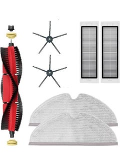 Roborock S5 Max S6 S6 Pure S6 Maxv Black Robot Vacuum Cleaner Compatible Set - Brush Curtain Hepa Filter Full Surface Mop