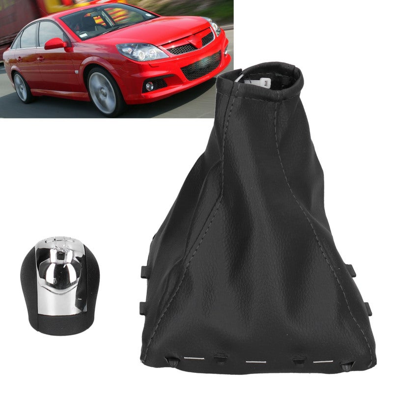 5 Speed Gear Shift Knob: Premium Artificial Leather, Ergonomic Design - Quick Smooth Shifting, Gear Shift Boot Cover for Opel Vauxhall Vectra C B Corsa Astra 2002-2005 - Image 5