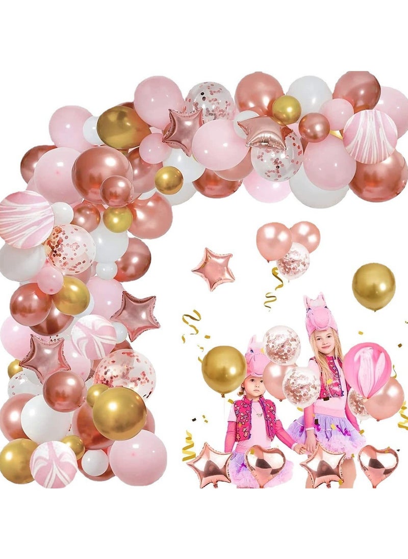 DUNISO 82pcs Multicolor Balloon Garland Arch Kit Metallic Pink Pastel Latex Balloons Set For Baby Wedding Birthday Party Background Decorations  - Image 5