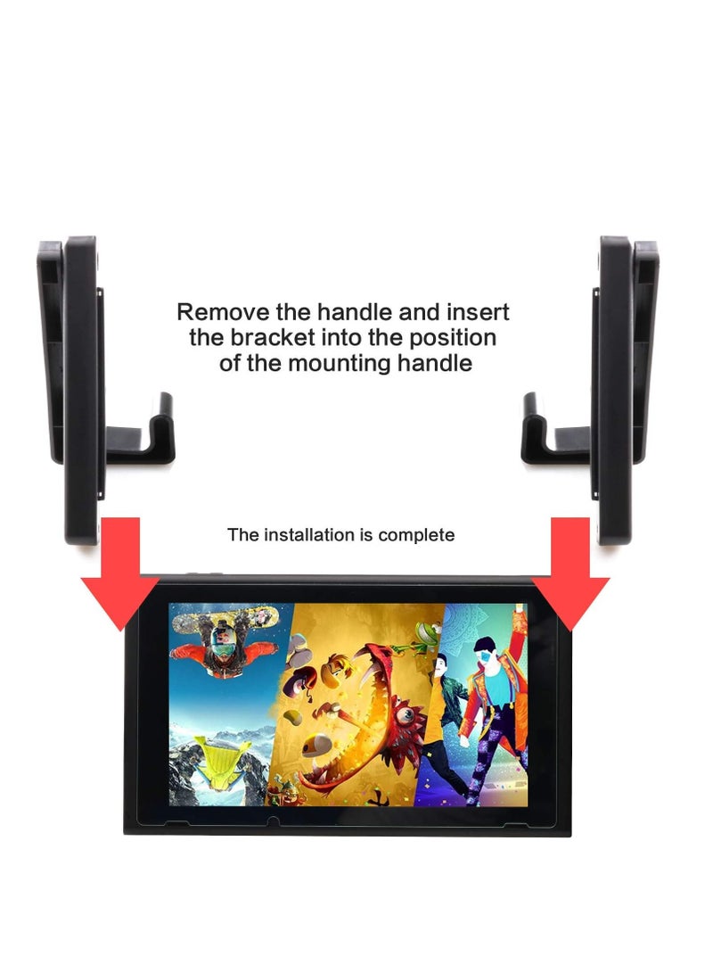 Excefore Stand for Nintendo Switch, Adjustable Simple Holder Switch and Car Mount - Black (2 in 1) - Image 3