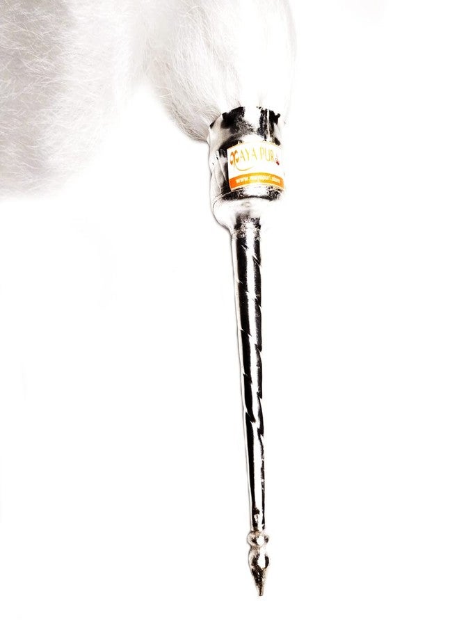 MAYAPURI Chawar/Chanwara/Chaur/Chavar Sahib in Metal Body/Sacred Fly Whisk, Long 16 inches (1 pc) - Image 3