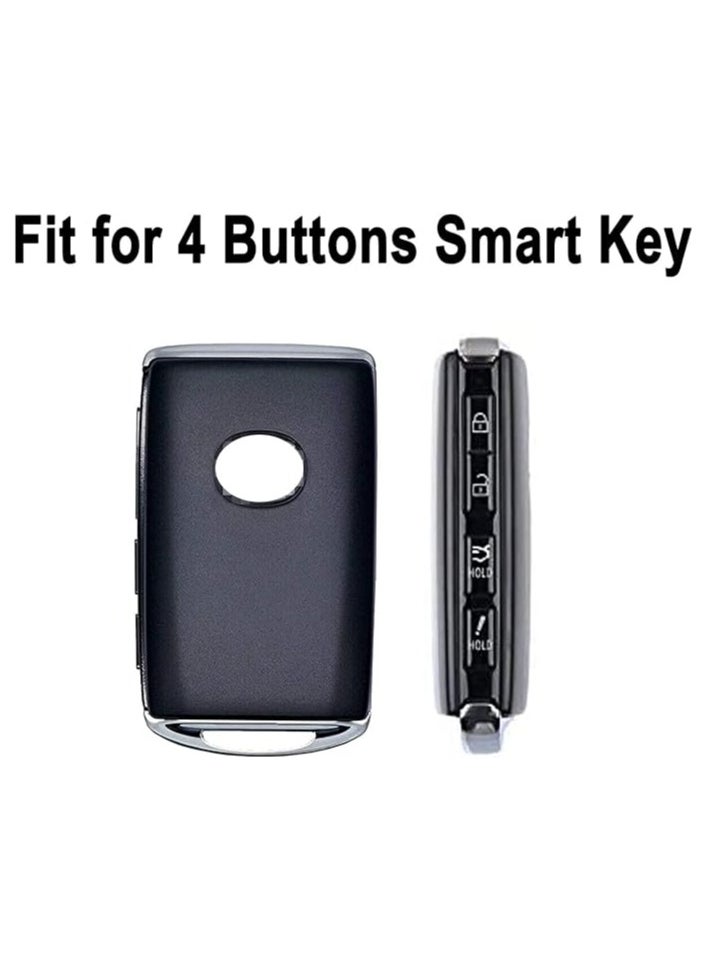 Generic - Key Fob Cover Case for 2019-2021 Mazda 3, Mazda 3 Hatchback, Mazda CX4 CX5 CX8 CX9 CX-30, Mazda 6 Keyless Entry Remote Holder  ABS Carbon Fiber Pattern  Durable Protection - Image 1