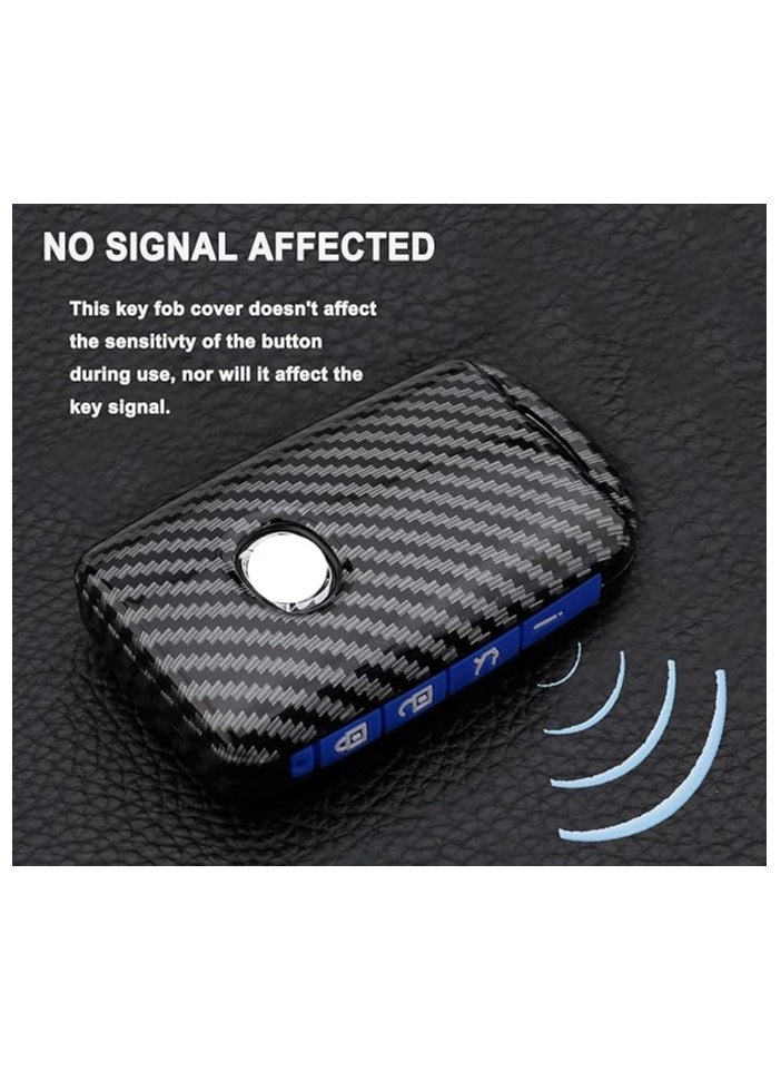 Generic - Key Fob Cover Case for 2019-2021 Mazda 3, Mazda 3 Hatchback, Mazda CX4 CX5 CX8 CX9 CX-30, Mazda 6 Keyless Entry Remote Holder  ABS Carbon Fiber Pattern  Durable Protection - Image 1