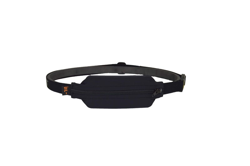 SPIbelt Diabetic Running Belt for Adults Adjustable Waist No Bounce Expandable and Discreet Insulin Pump Pocket No Logo Band Black with Black Zipper - Image 2