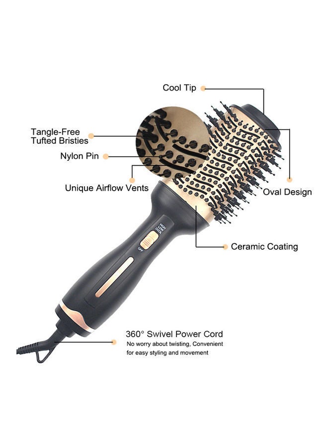 3 In 1 Dryer And Straight Hair Comb Multicolour - Image 3