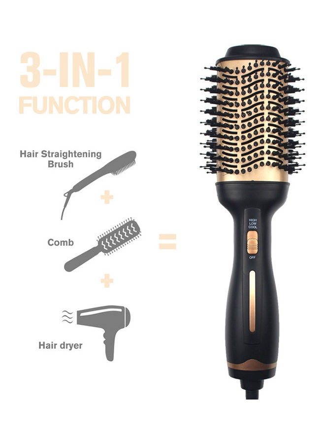 3 In 1 Dryer And Straight Hair Comb Multicolour - Image 2