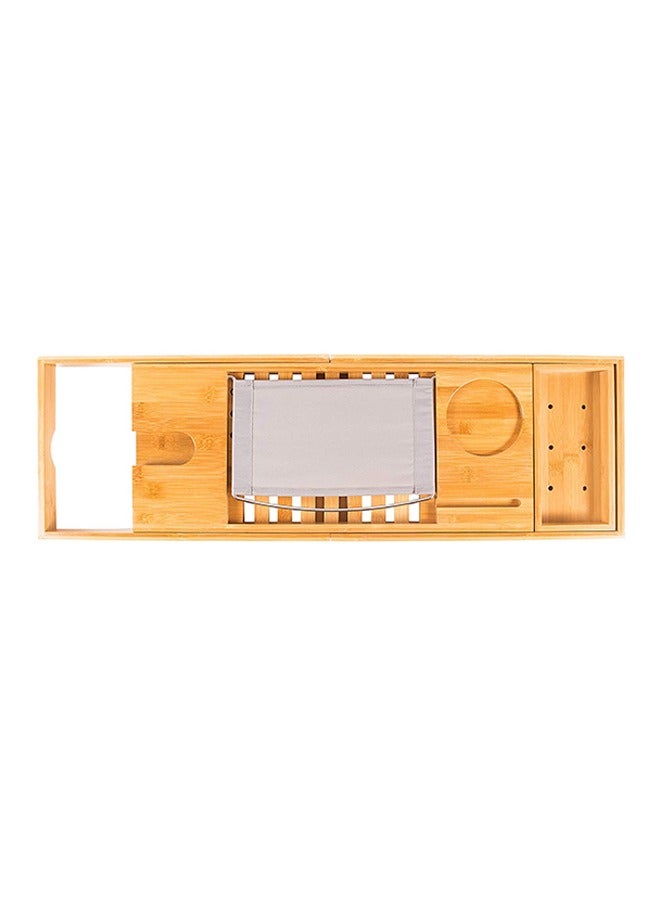 Bath Caddy Bridge,Bathtub Tray Bamboo Bathtub Stand Holder Adjustable Bath Tray With Extendable Luxury Book Rest, Device Tablet, Kindle, Ipad, Smart Phone Tray For A Home Spa Experience  - Image 5