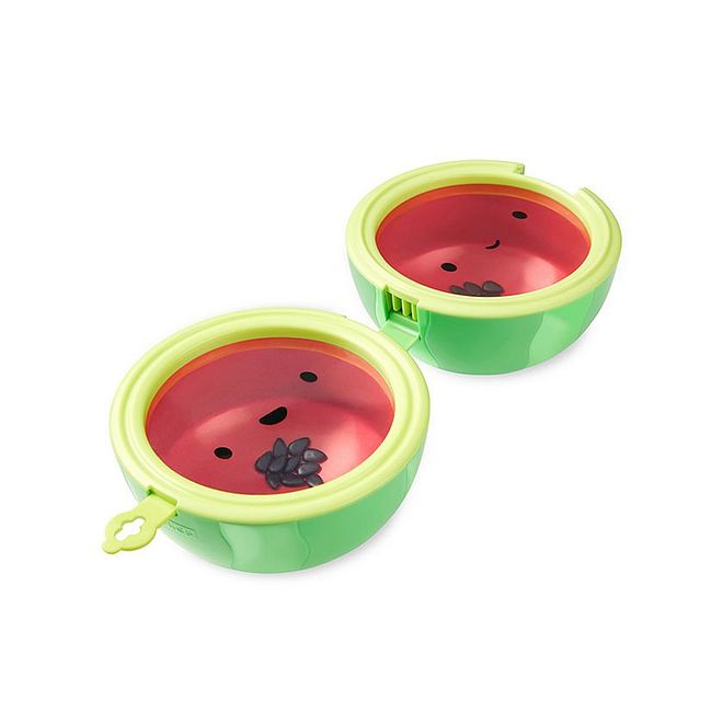 Skip Hop Farmstand Rattle Melon Drum - Musical Toy for Babies, Easy Grip, 2-in-1 Crawl Ball Function, 6+ Months - Image 1