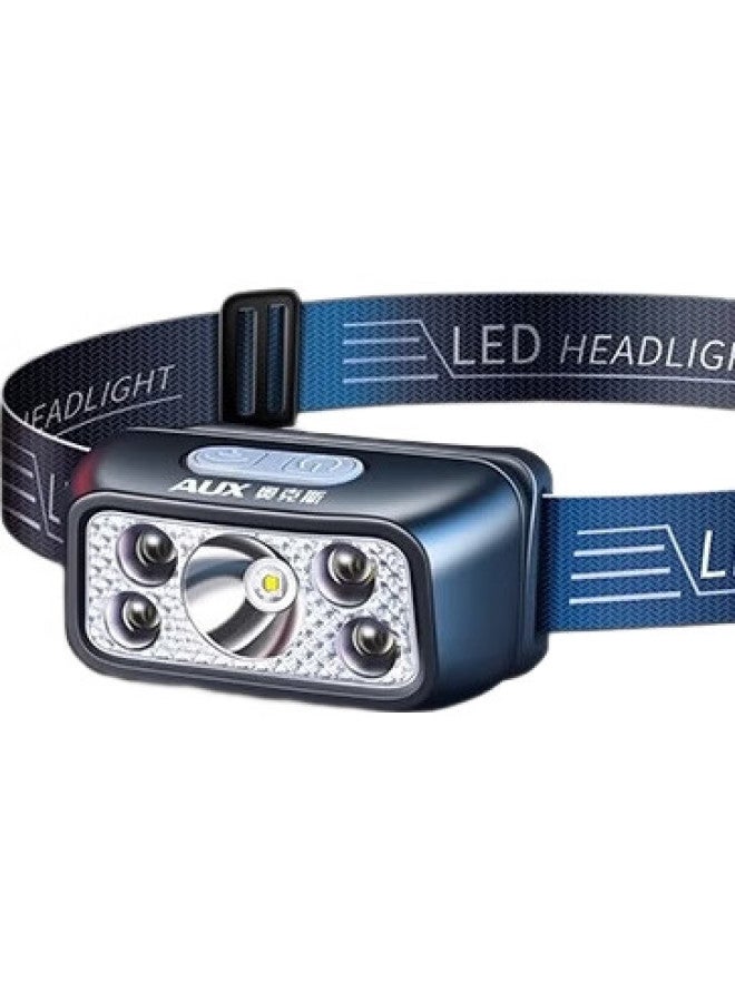 Oaks High-Intensity Headlamp, Rechargeable, Ultra-Bright, Motion-Sensing, Long-Lasting Battery, Outdoor Fishing, Night Fishing, Flashlight - Image 1