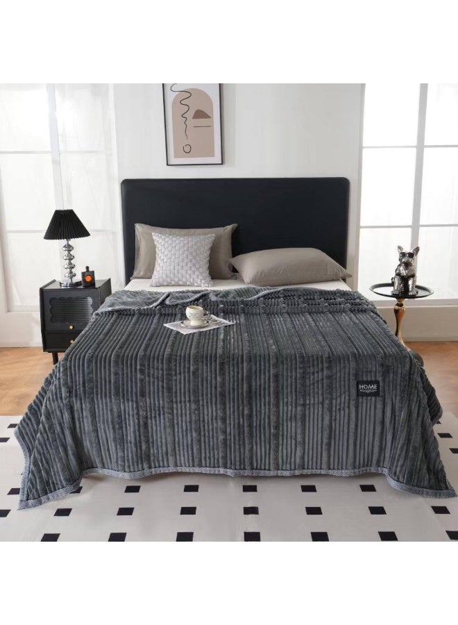 Luxury Soft Flannel Blanket – Warm & Cozy Double Layer Comfort | 200 x 230 cm