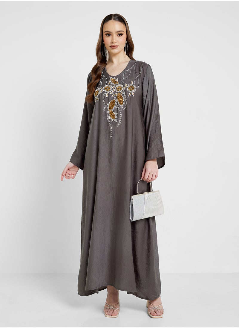 Embellished Jalabiya with Belt - pzsku/Z6323A0989F9BCEF31BBEZ/45/_/1740244570/558f85ce-8e1b-4df3-a444-72e1205543a7