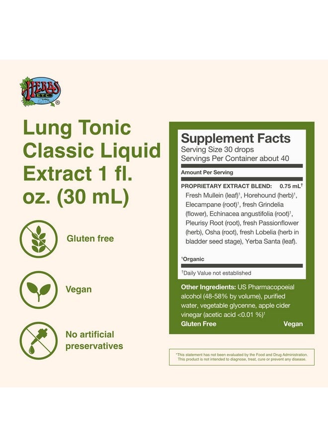 Herbs Etc. - Lung Tonic - Promotes Healthy Lung Function - 1fl oz - Image 2