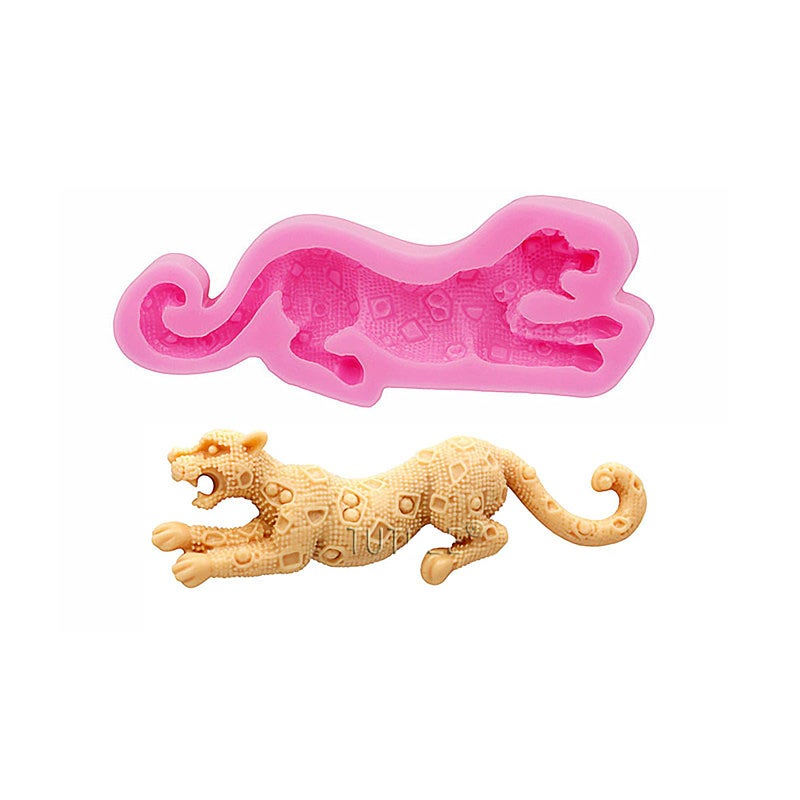 Jansowin Running Leopard Panther Animal Ornaments Silicone Mold for DIY Resin Trinket Mold Pendant Candy Desserts Polymer Crystal Decoration Epoxy Wax Crafting Craft Plaster Luggage Bag Tag - Image 4
