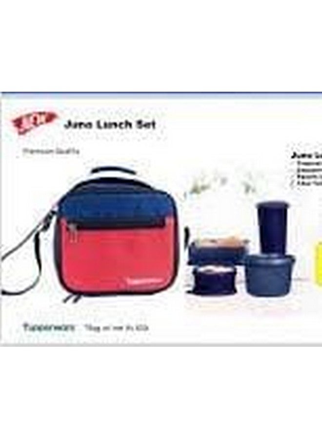 Tupperware Plastic Lunch Box Set with Bag, 5-Pieces, Multicolor (SHBMTPR013) - Image 3