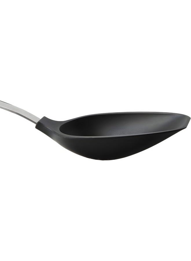 Bexter Everyday 13-Inch Flat Edge Basting Spoon – Heat Resistant Nylon Head (Safe to 400°F) with Stainless Steel Connection – Safe for Nonstick & Ceramic Cookware, Durable Kitchen Spoon - Image 2
