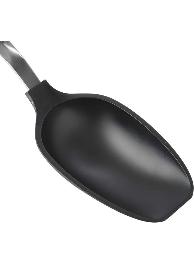 Bexter Everyday 13-Inch Flat Edge Basting Spoon – Heat Resistant Nylon Head (Safe to 400°F) with Stainless Steel Connection – Safe for Nonstick & Ceramic Cookware, Durable Kitchen Spoon - Image 3