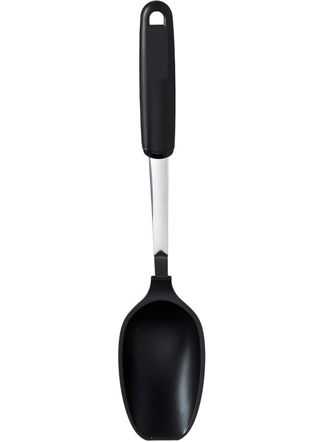 Bexter Everyday 13-Inch Flat Edge Basting Spoon – Heat Resistant Nylon Head (Safe to 400°F) with Stainless Steel Connection – Safe for Nonstick & Ceramic Cookware, Durable Kitchen Spoon - Image 4