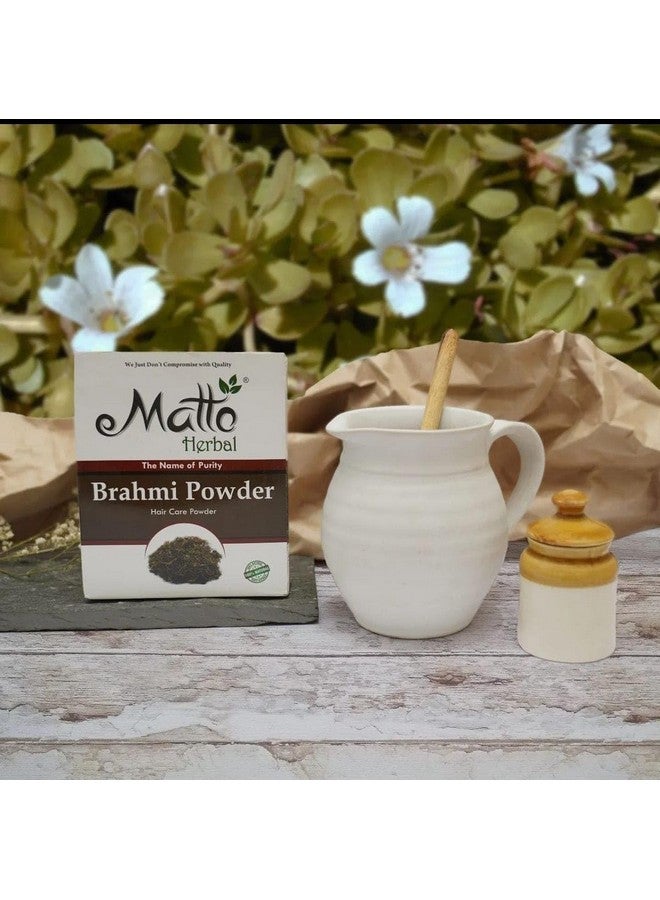 Matto Herbal Tulsi and Brahmi Powder |Ayurvedic Hair Therapy | 100% Pure Tulsi and Brahmi Powder Blend for Strong, Lustrous Hair:- 200 gm (1 Pcs Each) - Image 2